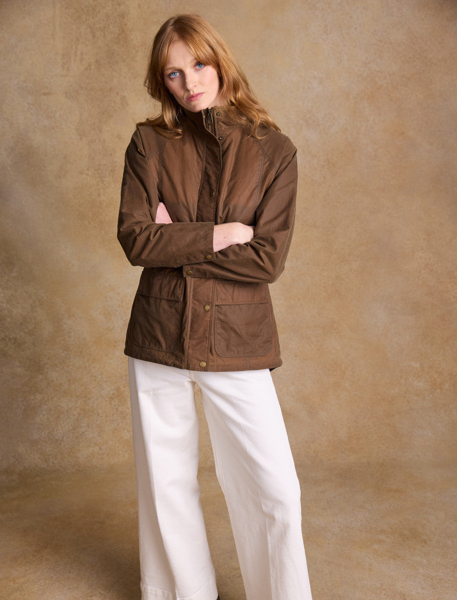 Sally Ladies Waterproof Jacket - Tan 