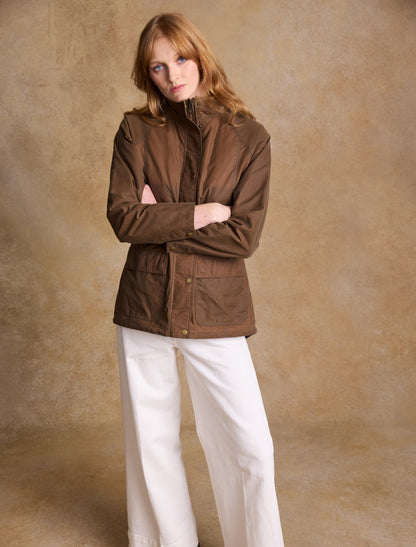 Sally Ladies Waterproof Jacket - Tan 