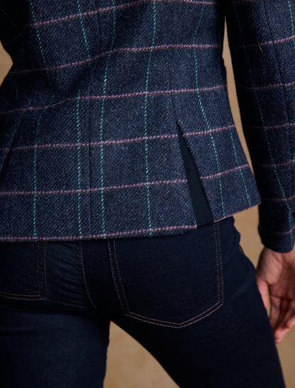 Sasha Tweed Blazer – Navy Dreamer 