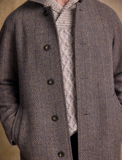 Sean Tweed Overcoat - Donegal Ochre 