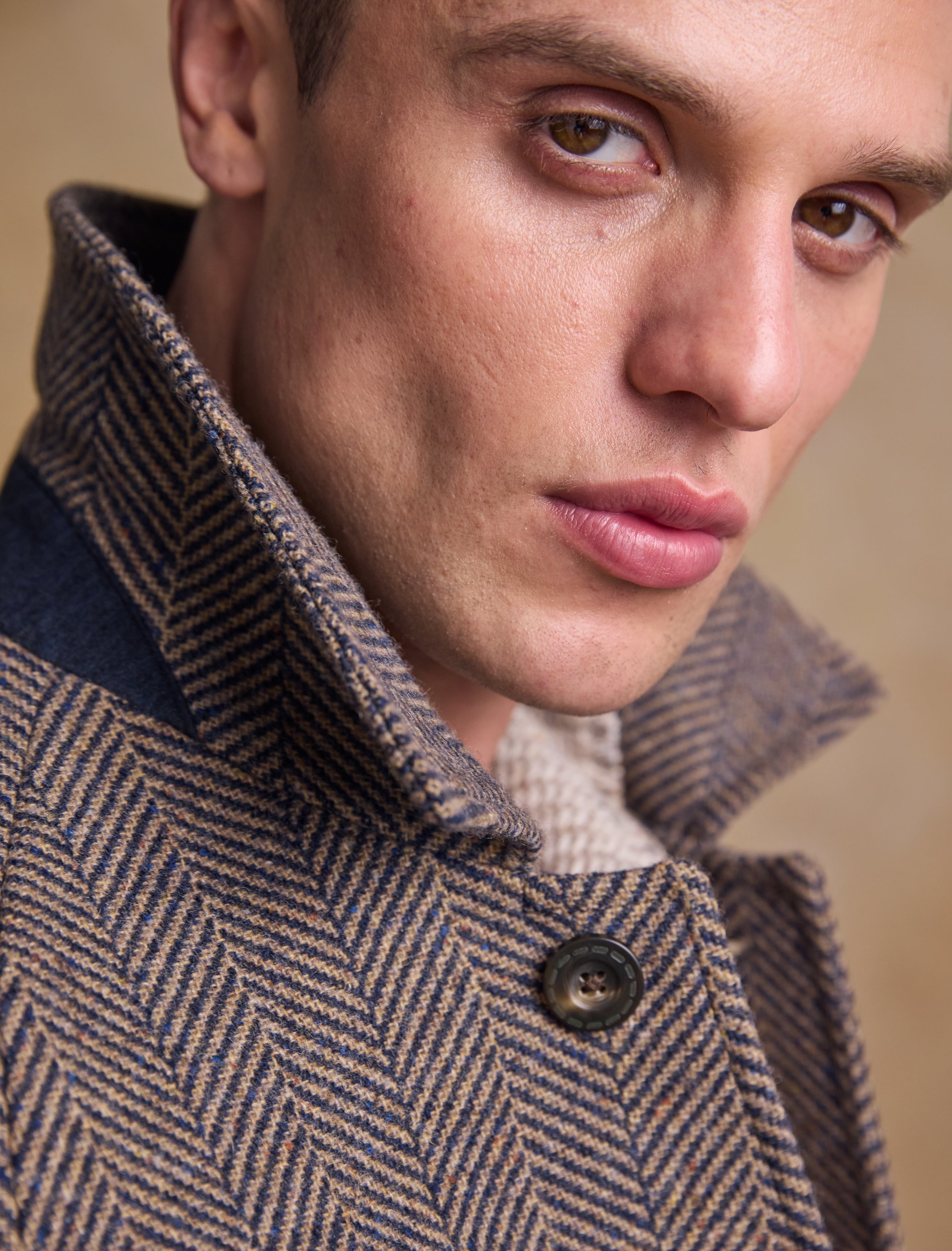 Sean Tweed Overcoat - Donegal Ochre 