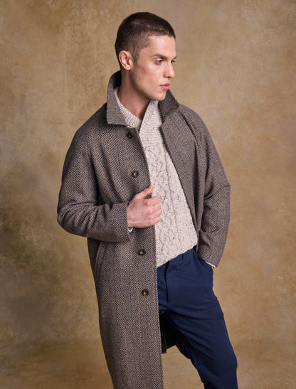 Sean Tweed Overcoat - Donegal Ochre 