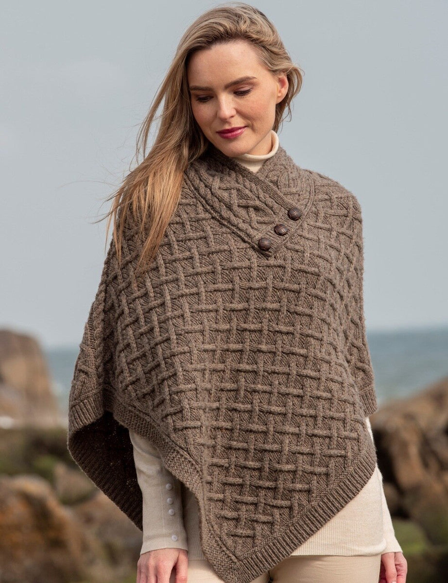 Super Soft Lattice Stitch Brown 