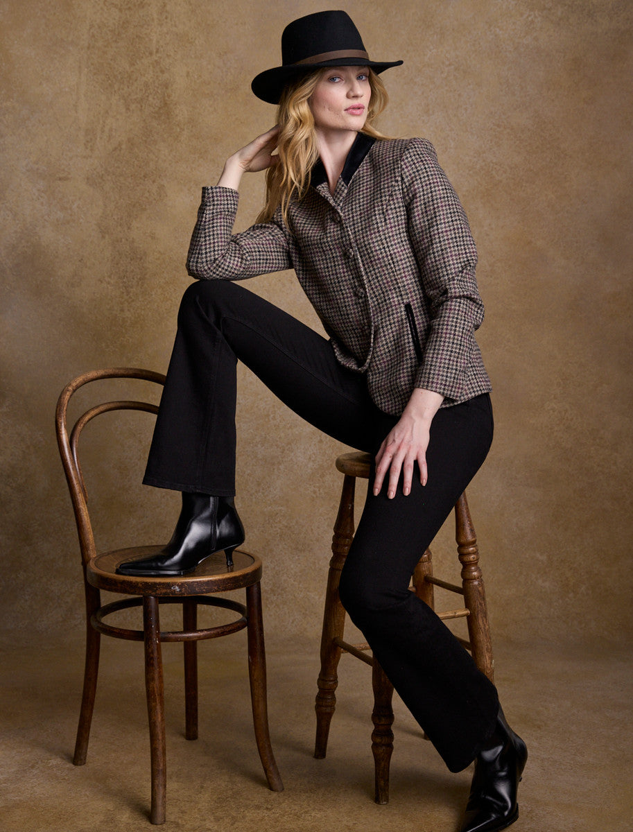 Ladies Boston Wool Felt Hat - Black 