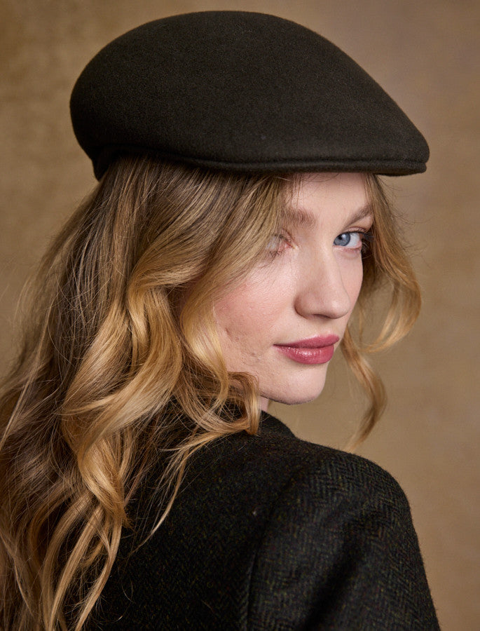 Ladies Galway Felt Flat Cap 