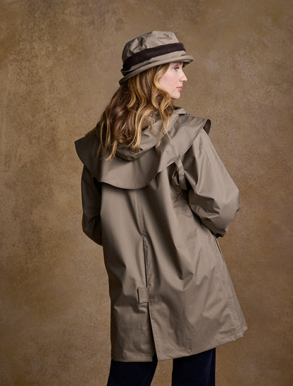 Skellig Ladies Waterproof 3/4 Coat - Chinchilla 