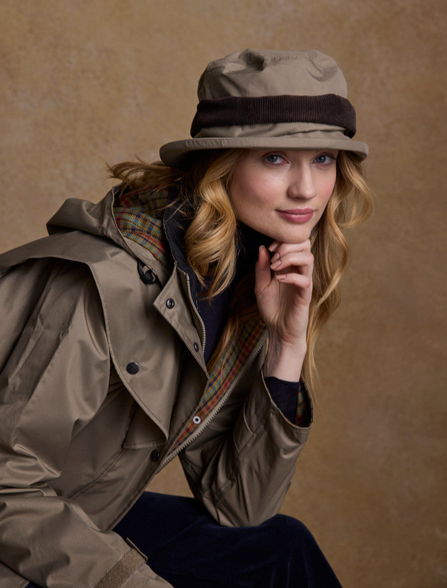 Skellig Ladies Waterproof 3/4 Coat - Chinchilla 