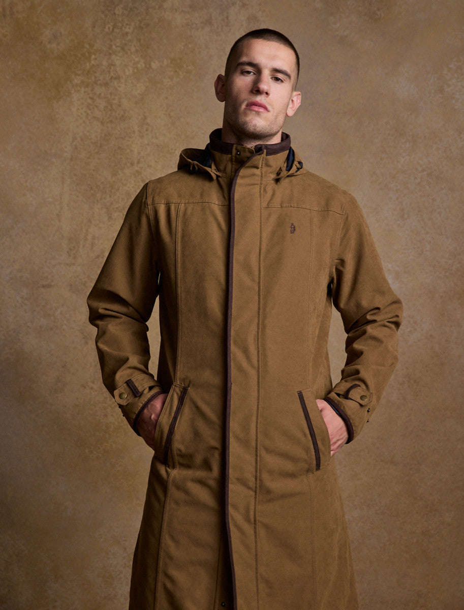 Emmet Waterproof Long Coat - Camel 