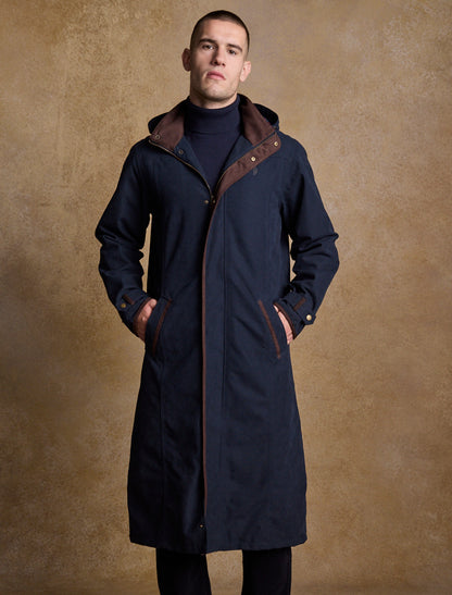 Emmet Waterproof Long Coat - Navy 