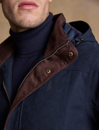 Emmet Waterproof Long Coat - Navy 