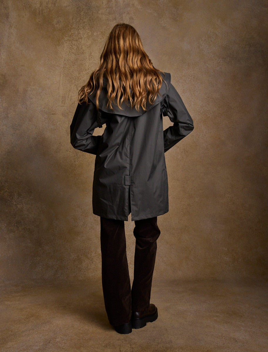 Skellig Ladies Waterproof 3/4 Coat - Olive 