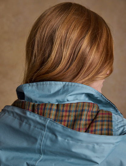 Skellig Ladies Waterproof 3/4 Coat - Smoke Blue 