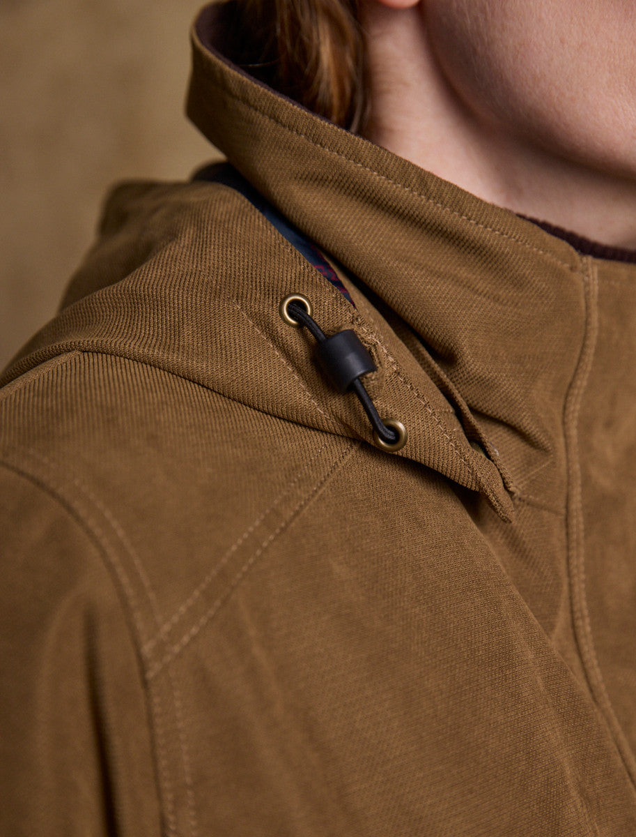 Erin Ladies Waterproof Long Riding Coat - Camel 