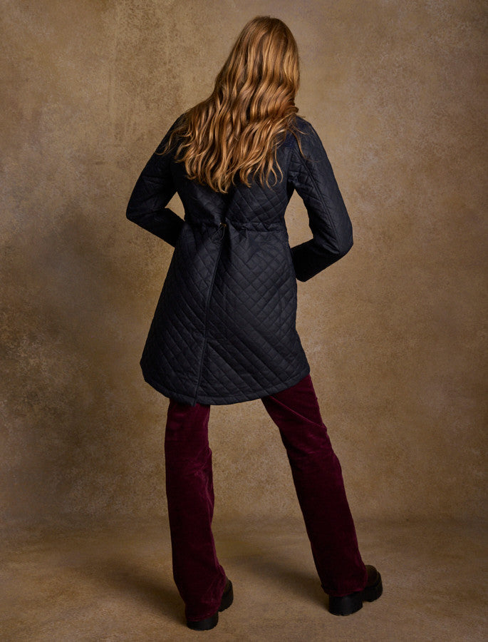 Jodie Waxed Coat - Heritage Navy 