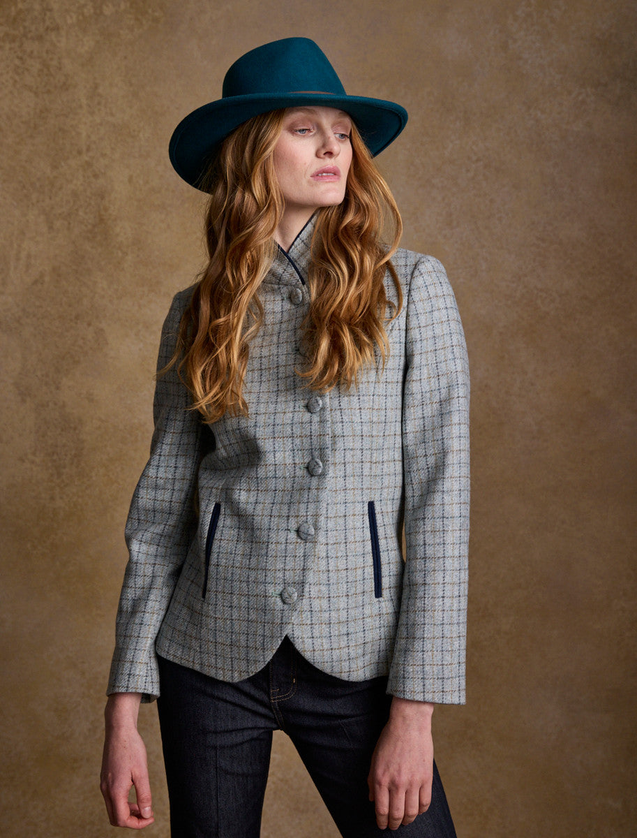 Ladies Boston Wool Felt Hat - Green Teal 