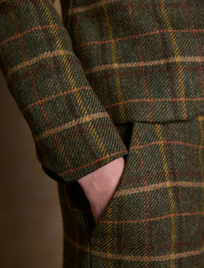 Sasha Tweed Blazer - Green Country Check 