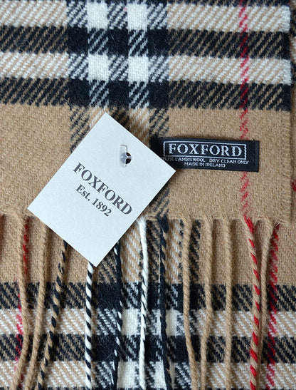 Lambswool Scarf - Bold Check 