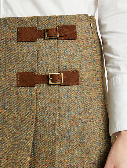 Ladies Blossom Tweed Skirt - Burren 