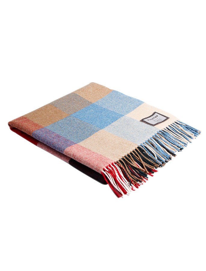 Lambswool Throw - Multi Color Check 