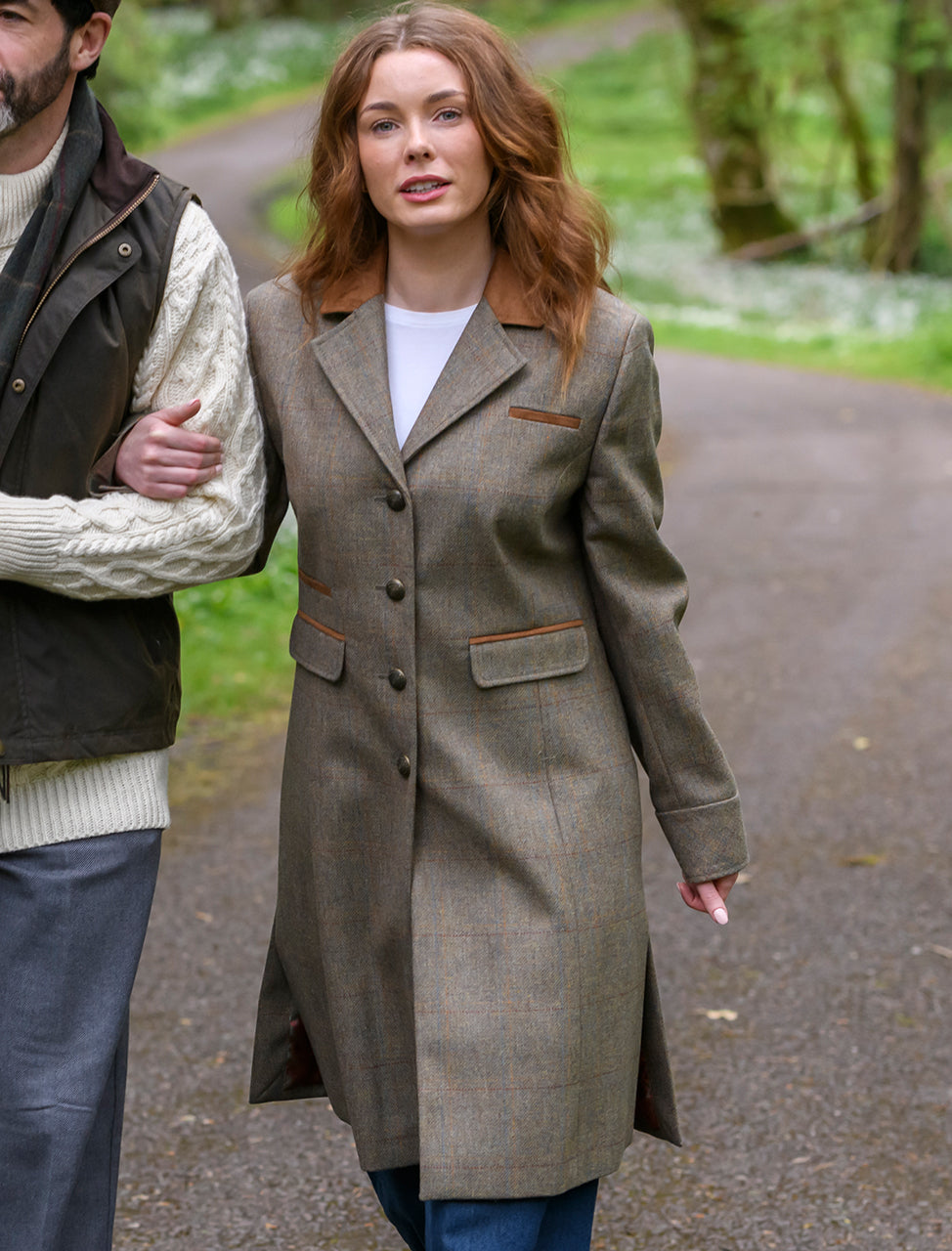Blackthorn Ladies 3/4 Tweed Coat