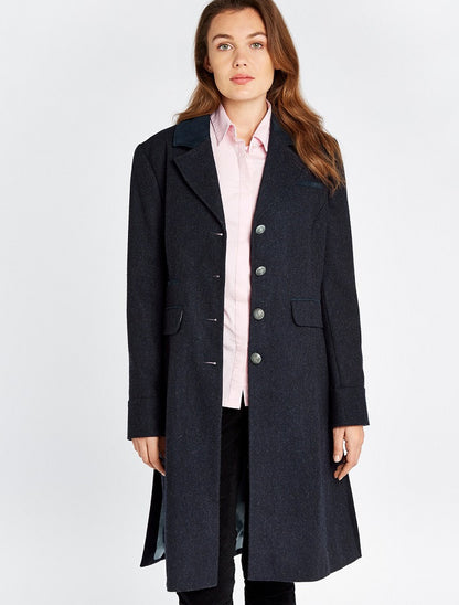 Blackthorn Ladies 3/4 Tweed Coat - Navy 