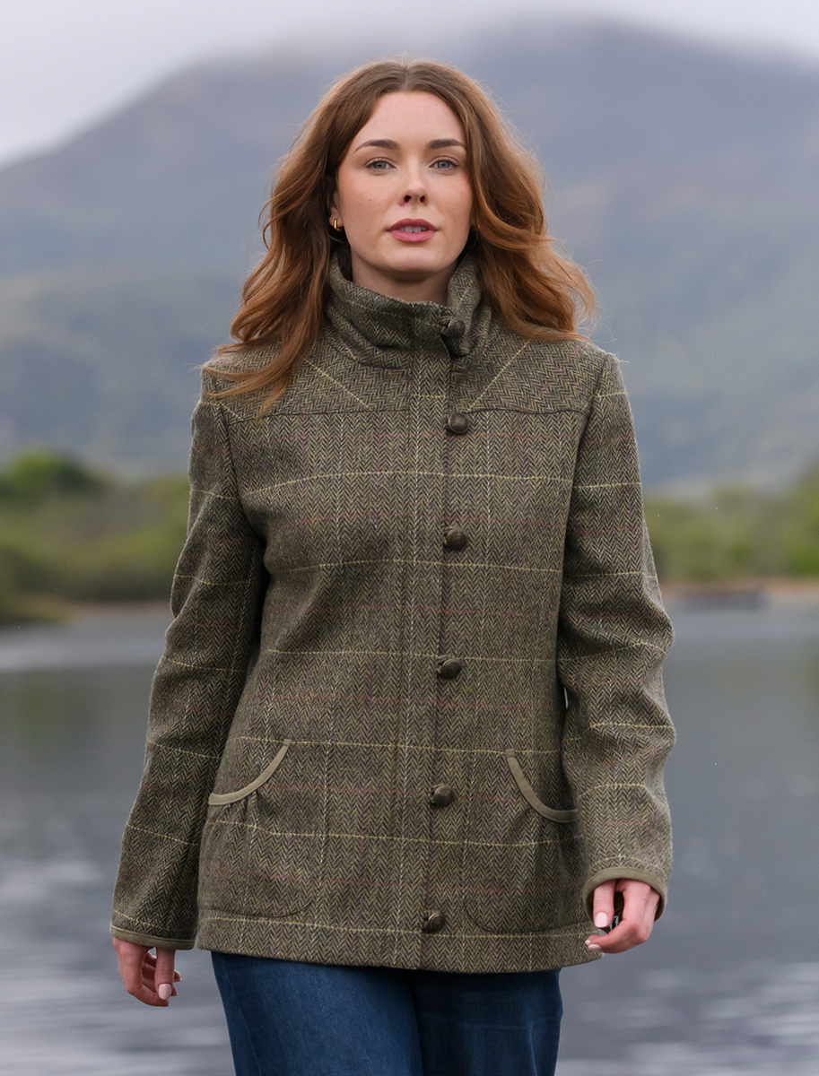 Bracken Ladies Tweed Jacket - Thistle 
