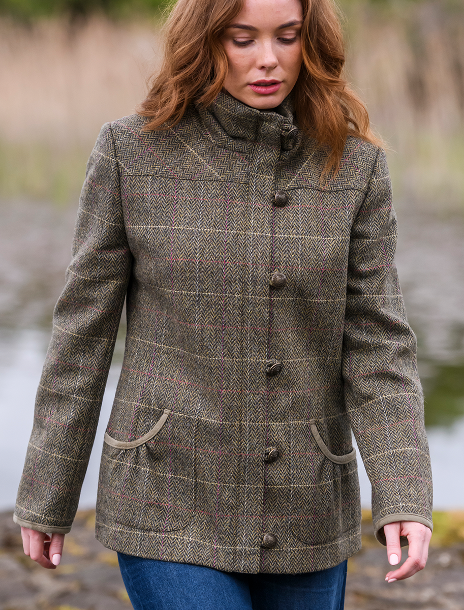 Bracken Ladies Tweed Jacket - Thistle 