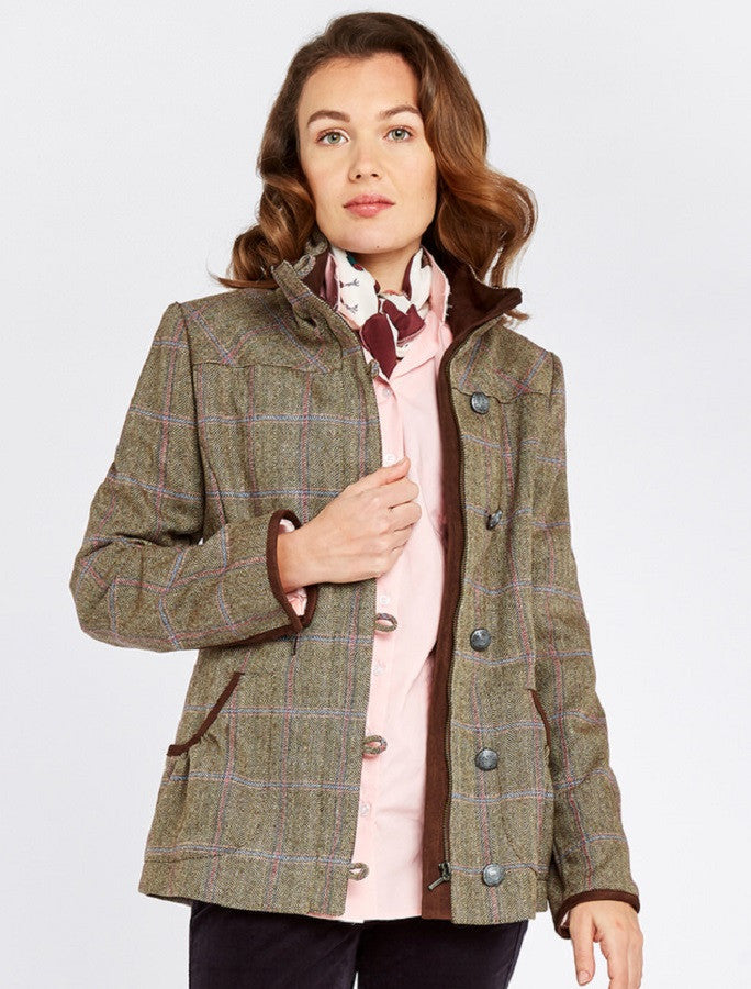 Bracken Ladies Tweed Jacket - Woodrose 