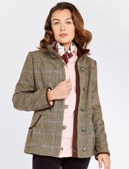 Bracken Ladies Tweed Jacket - Woodrose 