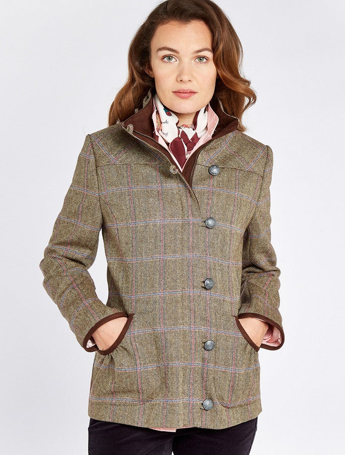 Bracken Ladies Tweed Jacket - Woodrose 