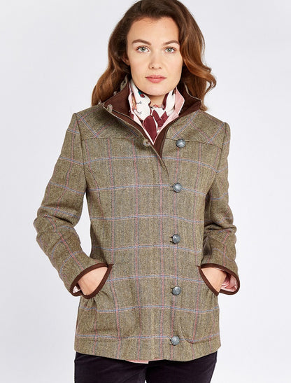 Bracken Ladies Tweed Jacket - Woodrose 