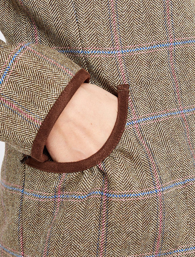 Bracken Ladies Tweed Jacket - Woodrose 