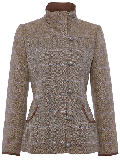 Bracken Ladies Tweed Jacket - Woodrose 