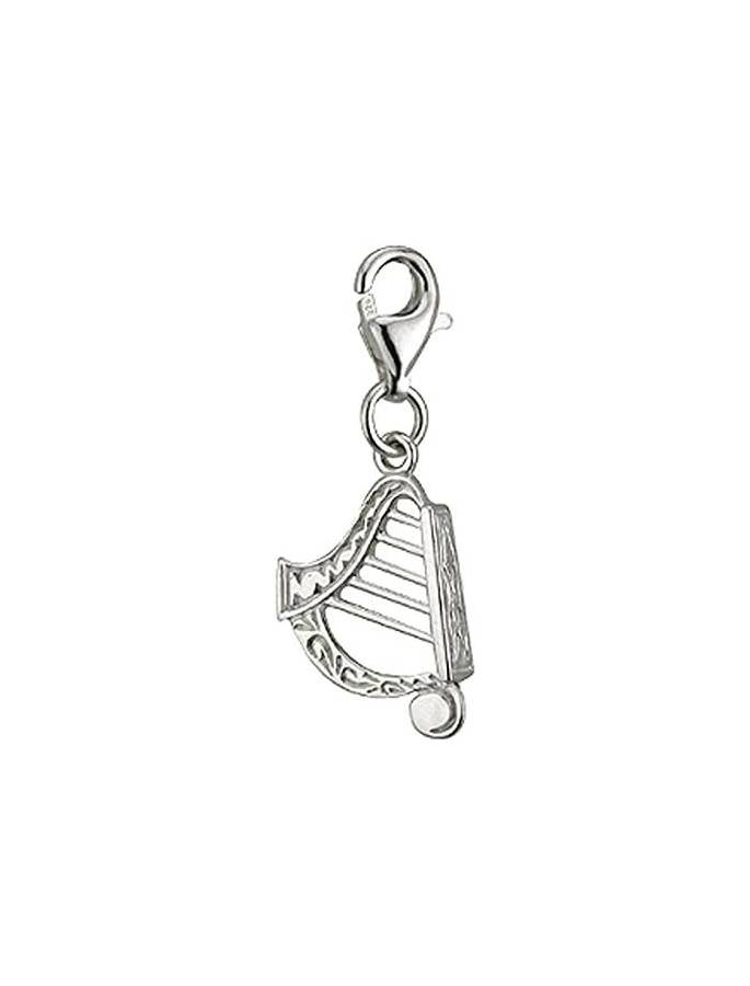 Hallmarked Sterling Silver Irish Harp Charm