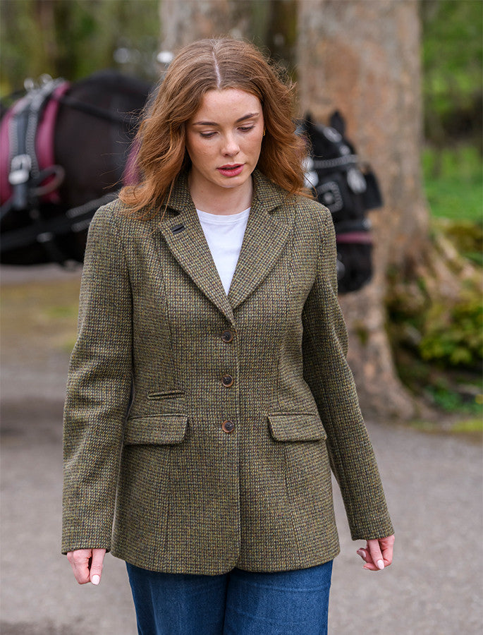 Darkhedge Ladies Fitted Tweed Jacket - Heath | Weavers of Ireland