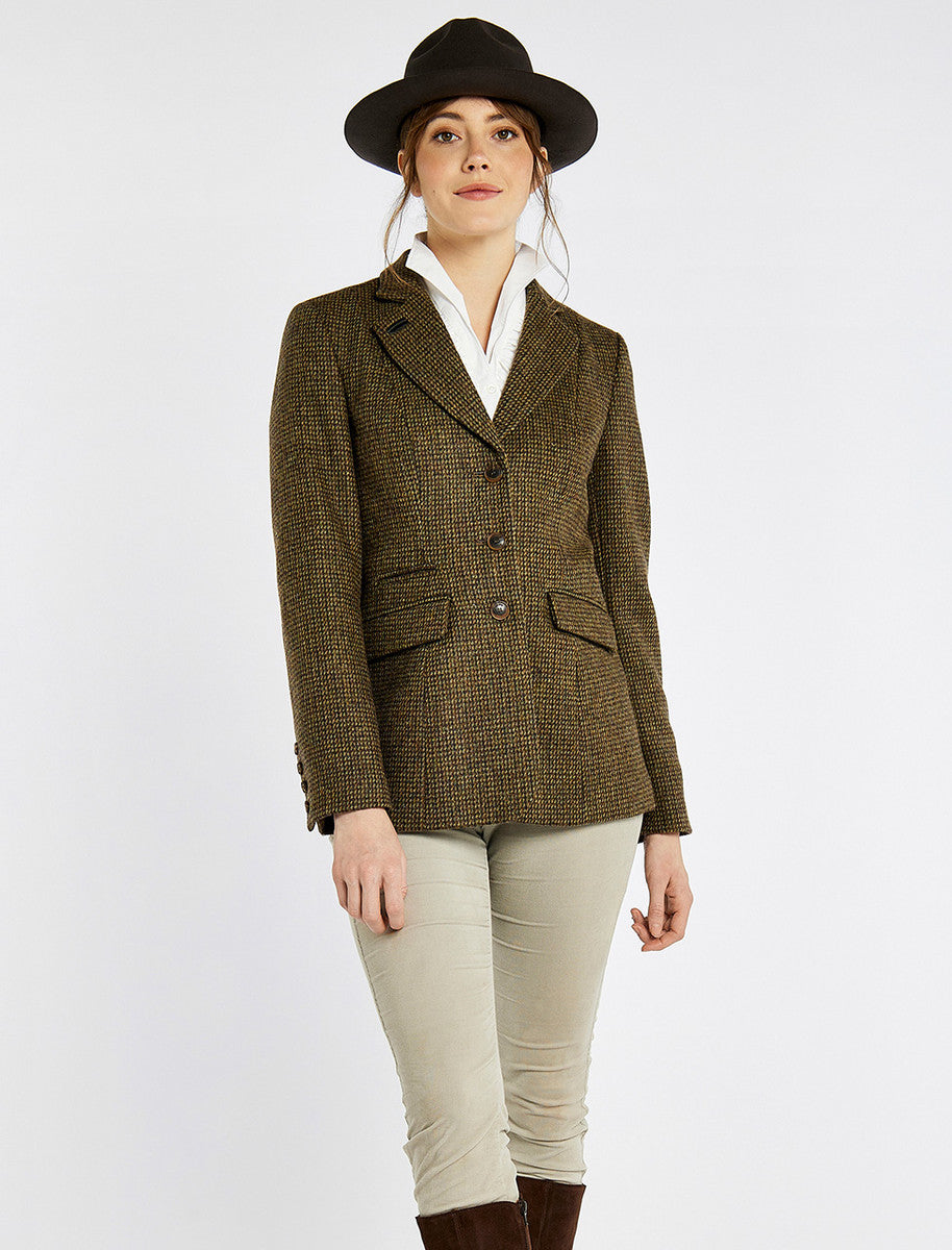 Darkhedge Ladies Fitted Tweed Jacket - Heath 
