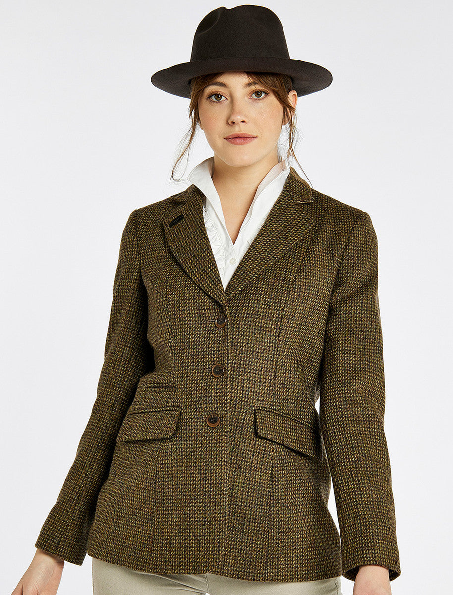 Darkhedge Ladies Fitted Tweed Jacket - Heath 
