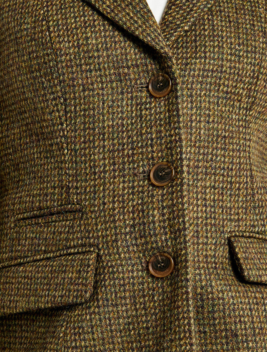 Darkhedge Ladies Fitted Tweed Jacket - Heath 