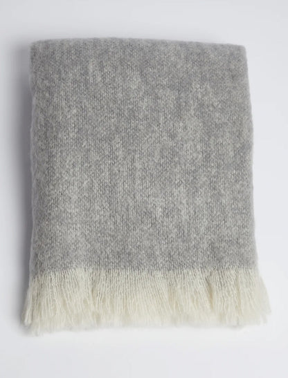 Mohair Throw - Grey 