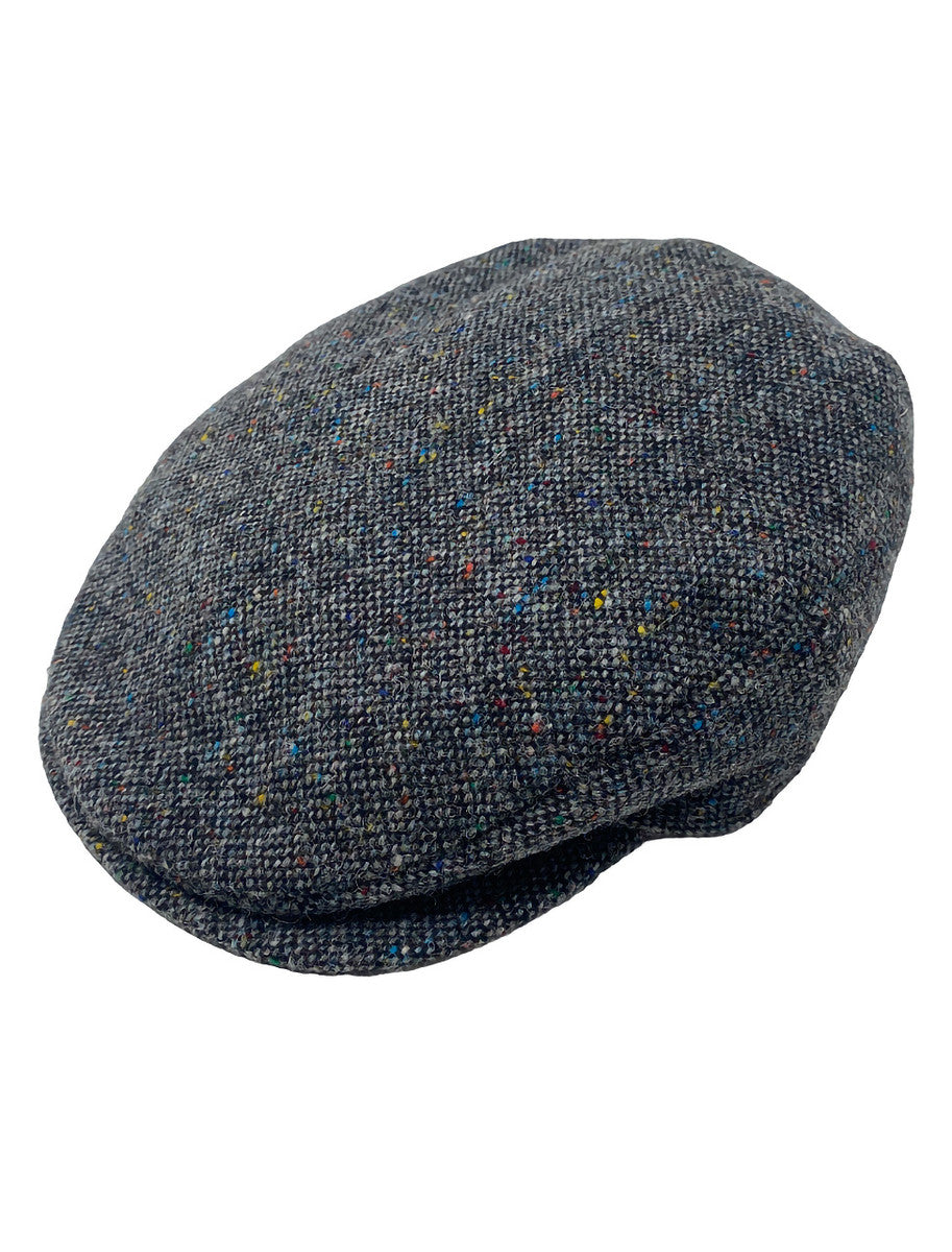 Vintage Tweed Flat Cap - Charcoal 