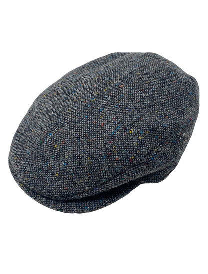 Vintage Tweed Flat Cap - Charcoal 