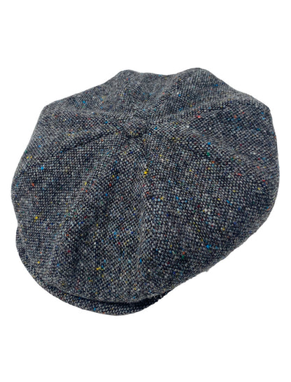 8 Piece Tweed Panel Cap - Charcoal 