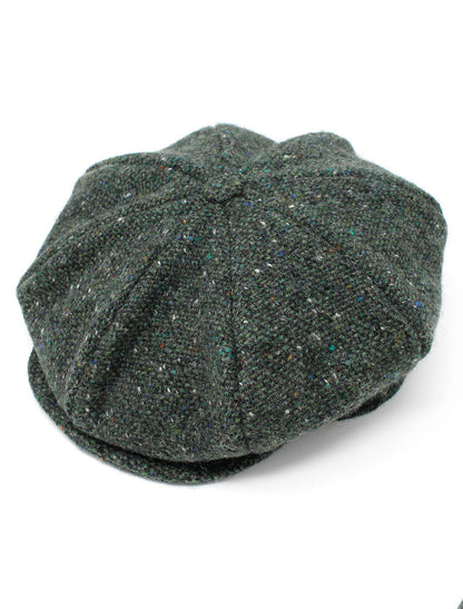 8 Piece Tweed Panel Cap - Green 
