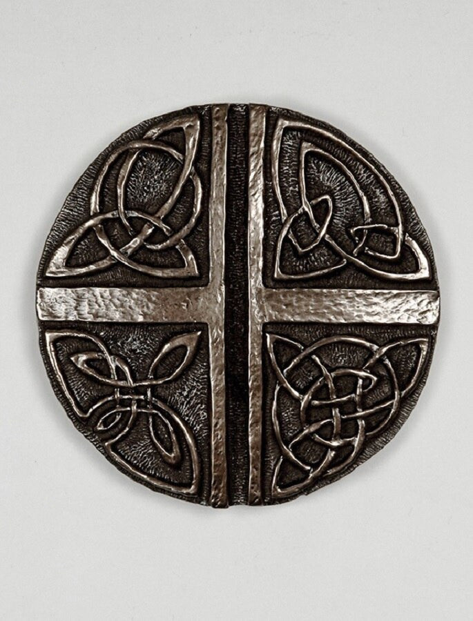 Irish Bronze Celtic Love Cross 
