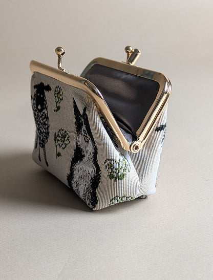 Sheep &amp; Collie Tapestry Coin Purse