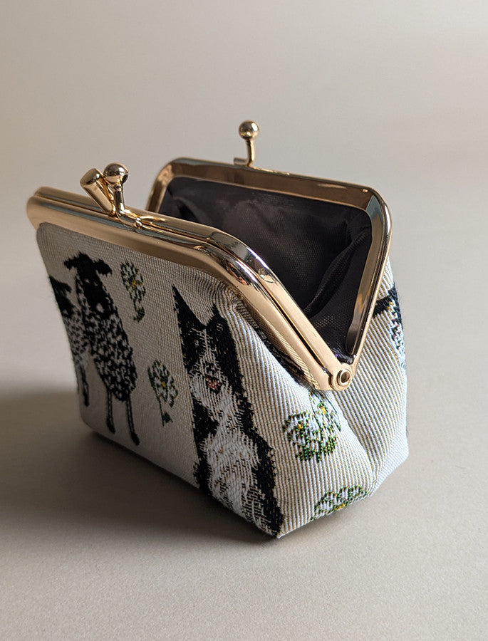 Sheep &amp; Collie Tapestry Coin Purse