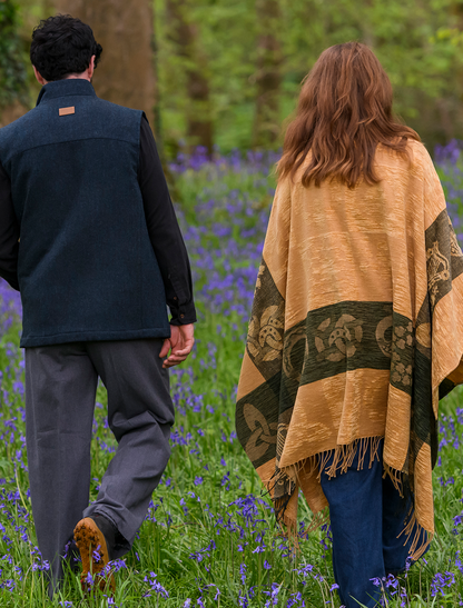 Celtic Dara Knot Ruana Wrap - Woodland