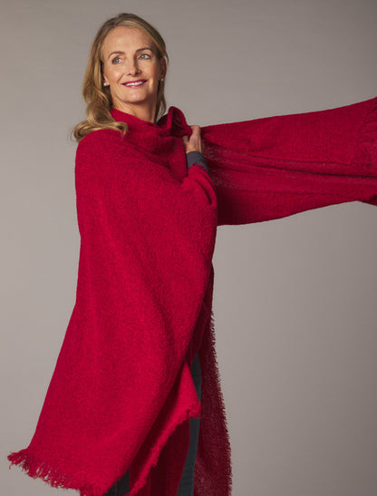 Lambswool celtic Ruana Wrap 