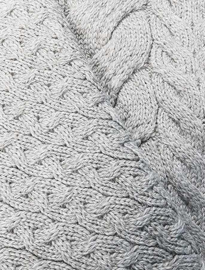 Super Soft Cowl Neck Poncho - Slate Grey 