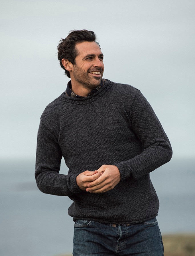 Merino Roll Neck Sweater - Derby 